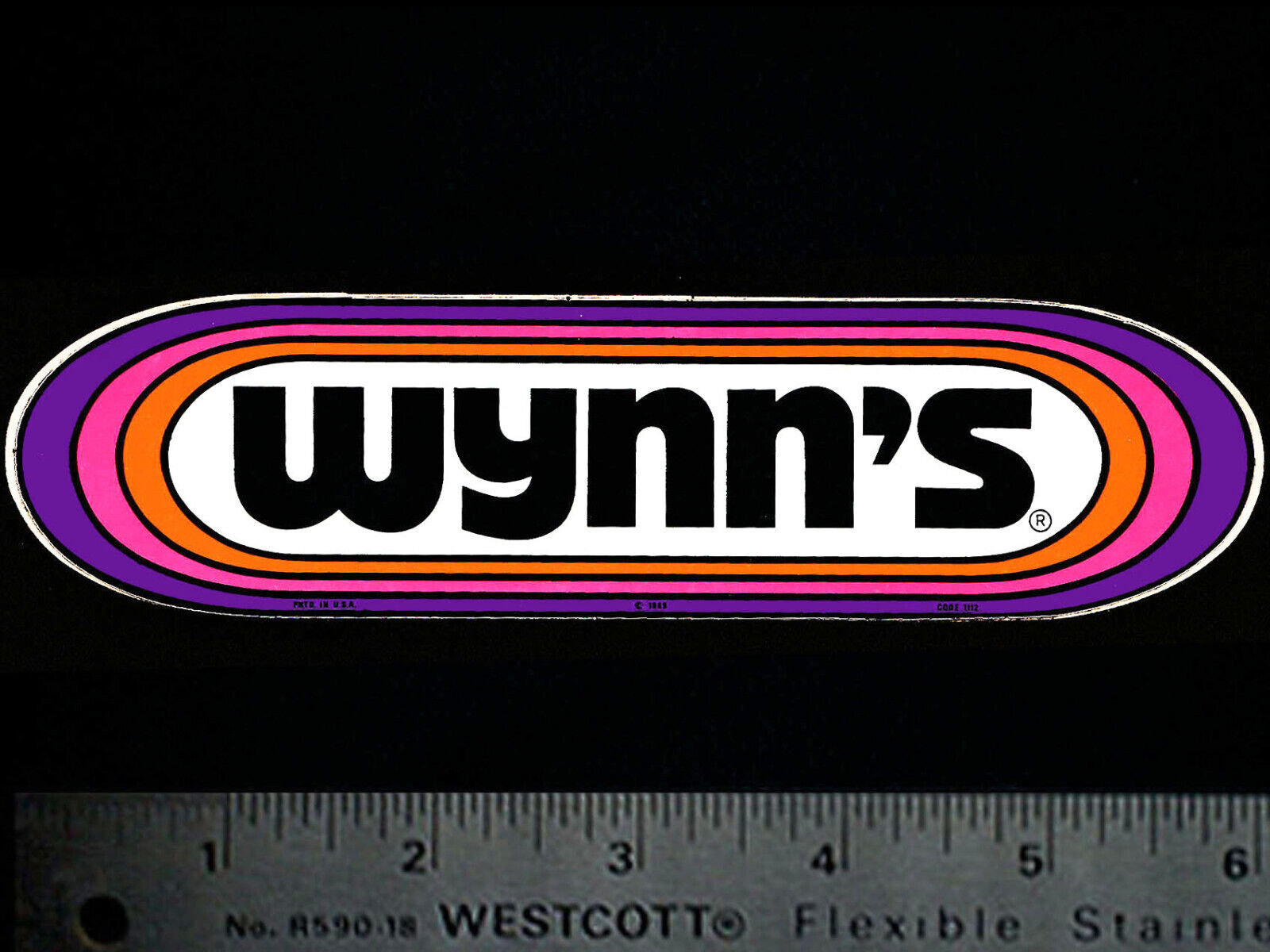 WYNN'S - Original Vintage Racing Decal/Sticker 1969 - Prudhomme - Garlits - NHRA