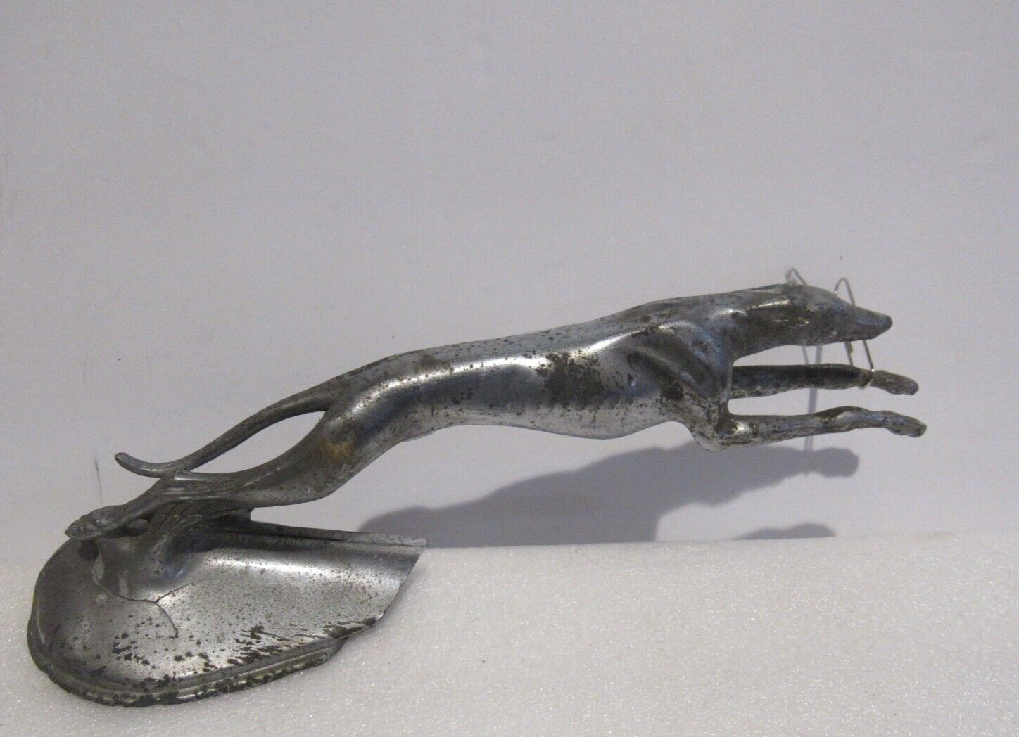 Antique Ford 1934-36 RARE Greyhound Hood Ornament in Running Pose Detailed USA