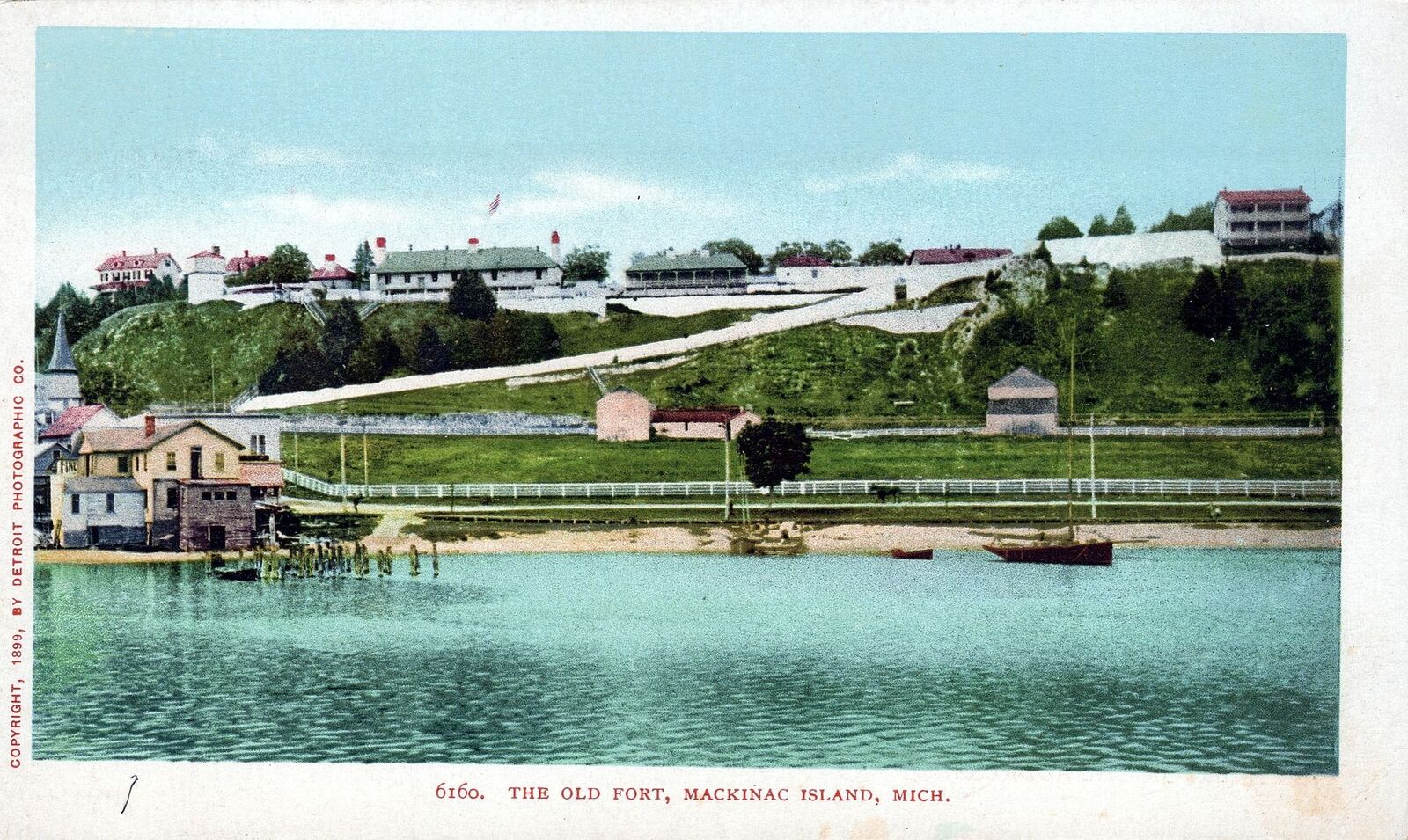 MACKINAC ISLAND MI - The Old Fort Postcard