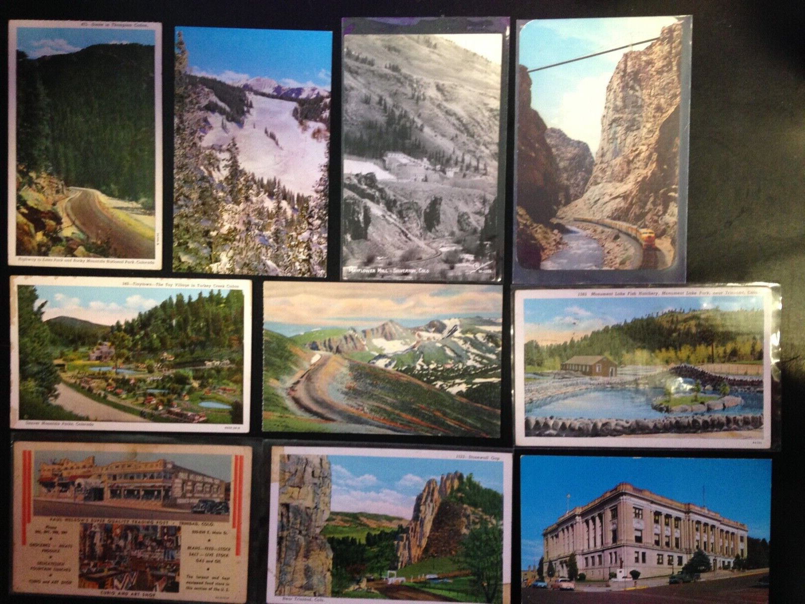 30+ Postcard lot, Colorado. Set 5. Nice