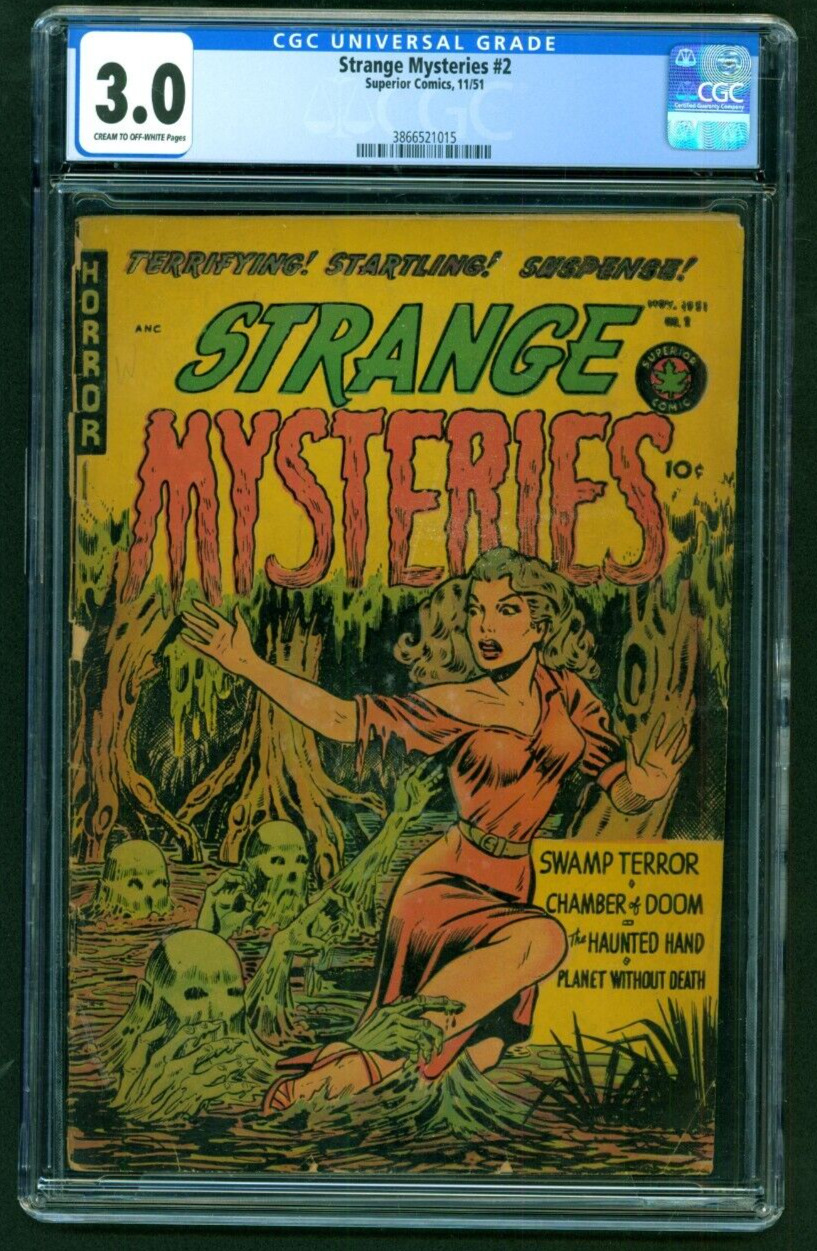 1951 Superior Comics Strange Mysteries 2 CGC 3.0 PCH Pre Code Horror Golden Age