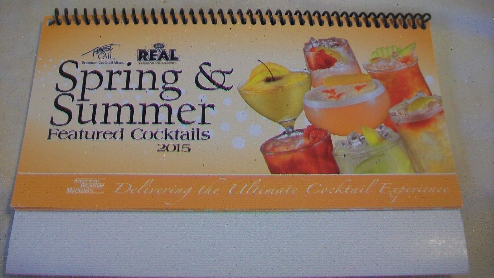 Finest Call Spring & Summer 2015 Cocktail Recipe Collection Book Spiral Bound