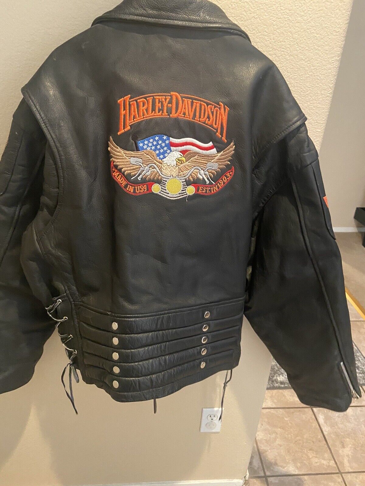 Mama Harley Davidson Leather Jacket