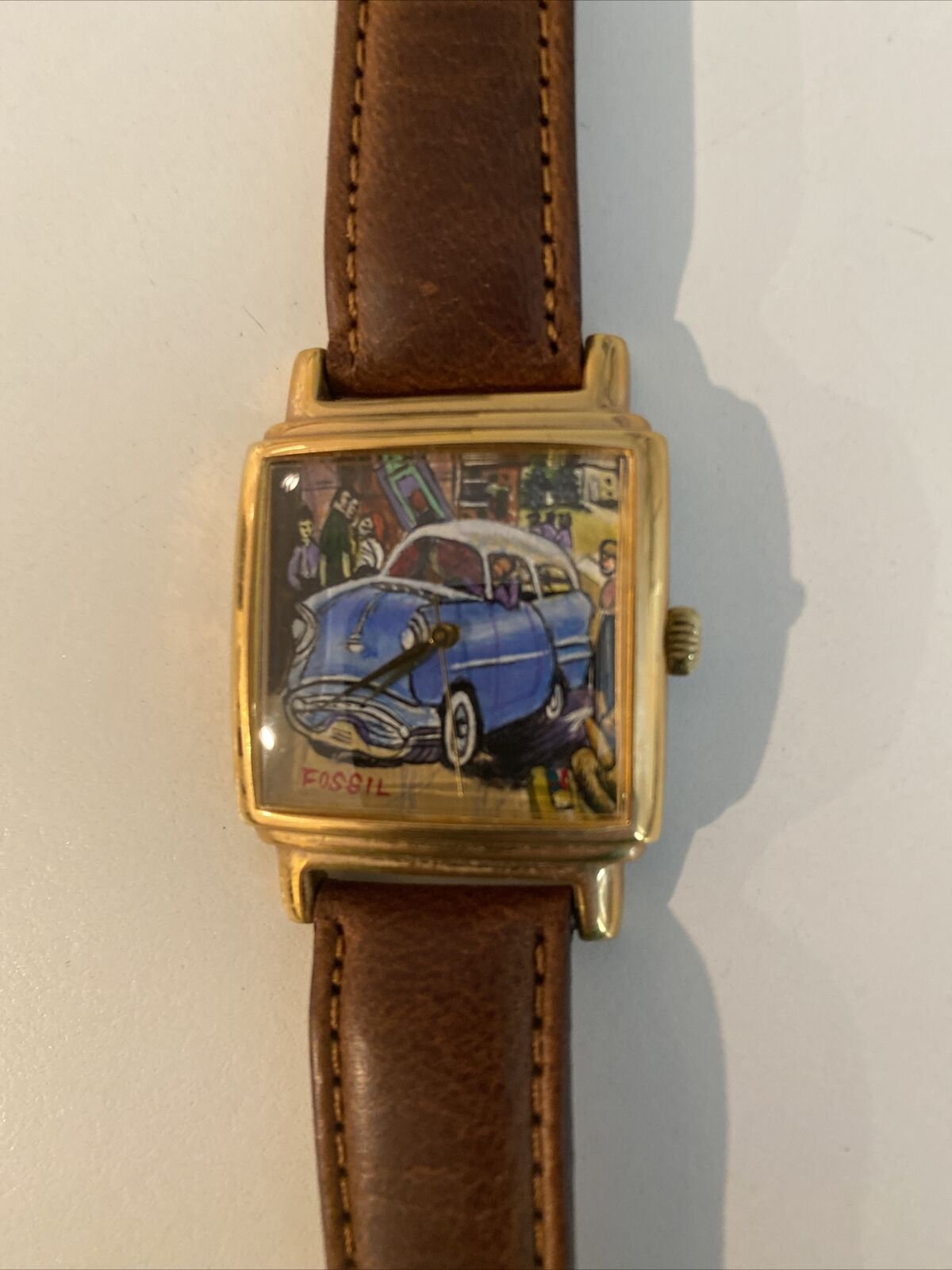 Fossil 1957 Oldsmobile Hand Painted Limited Edition Men’s Watch LE-9420 MIB