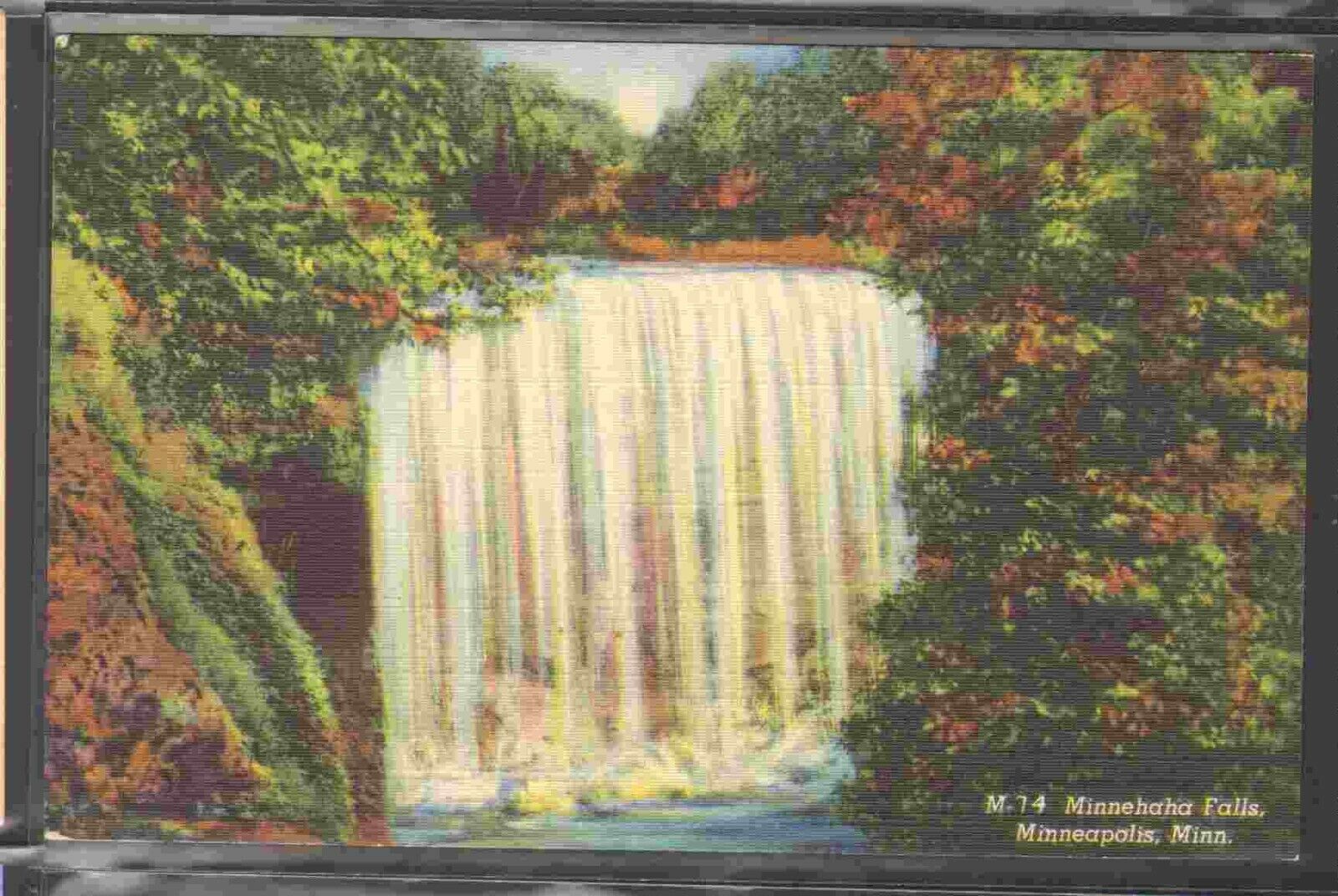 Unused Postcard MInnehaha Falls Minneapolis Minnesota MN