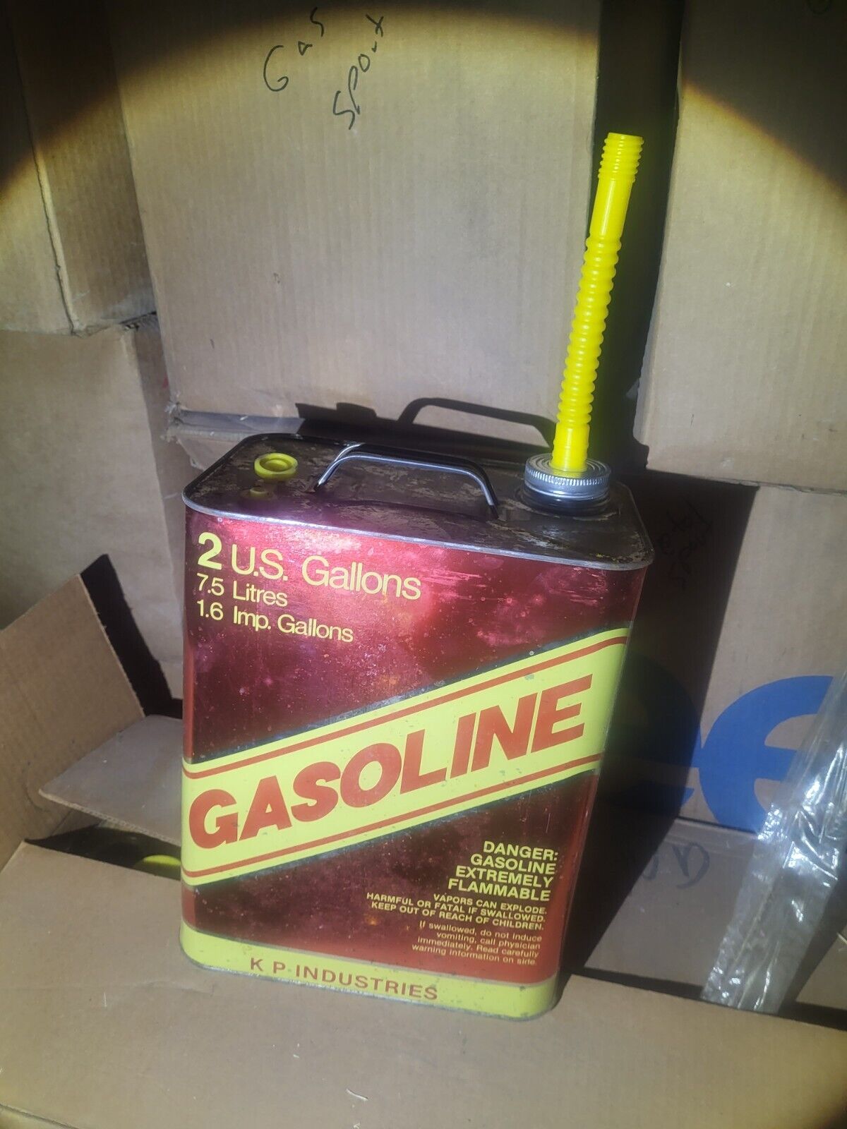 Vintage 2 gallon gas can (never used)