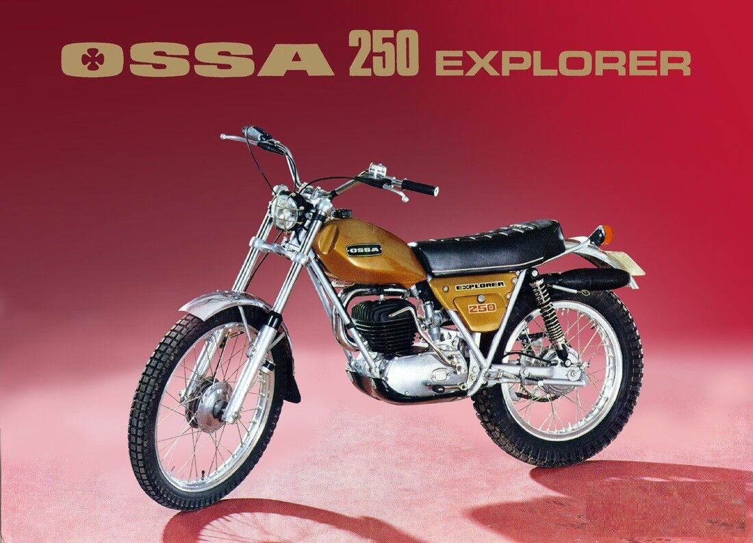 OSSA EXPLORER 250cc KIT DECALS NEW KIT DECALS OSSA EXPLORER 250 NEW DECALS OSSA