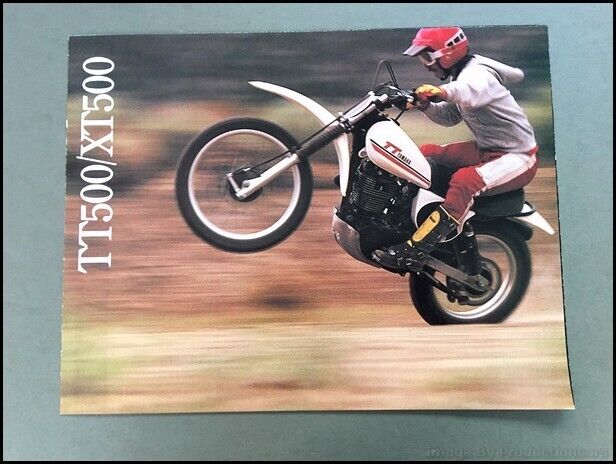 1981 Yamaha XT500 TT500 Motorcycle Dirt Bike Original Sales Brochure Catalog