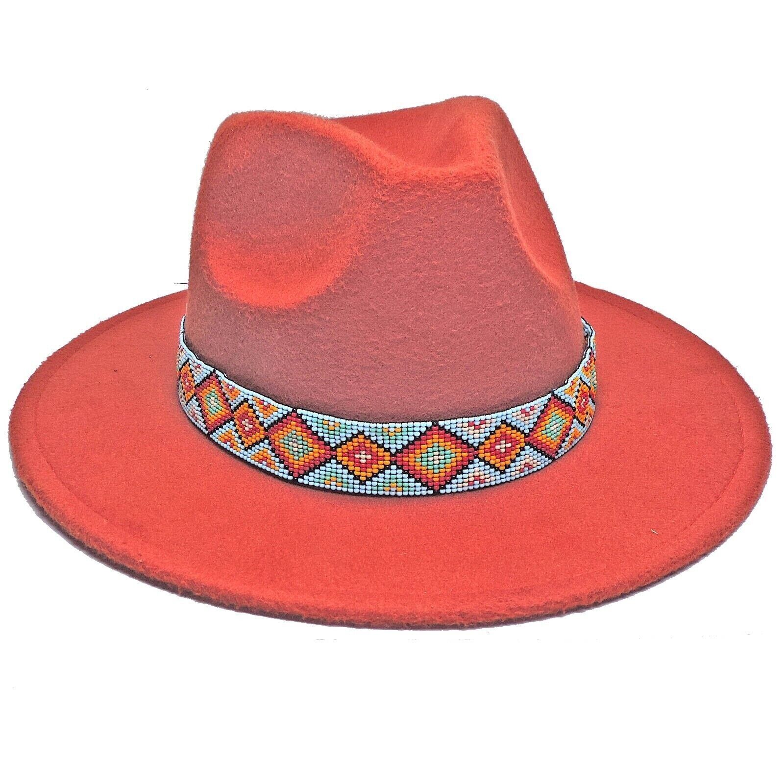 Native American Styled Beaded Hatband  3/4\