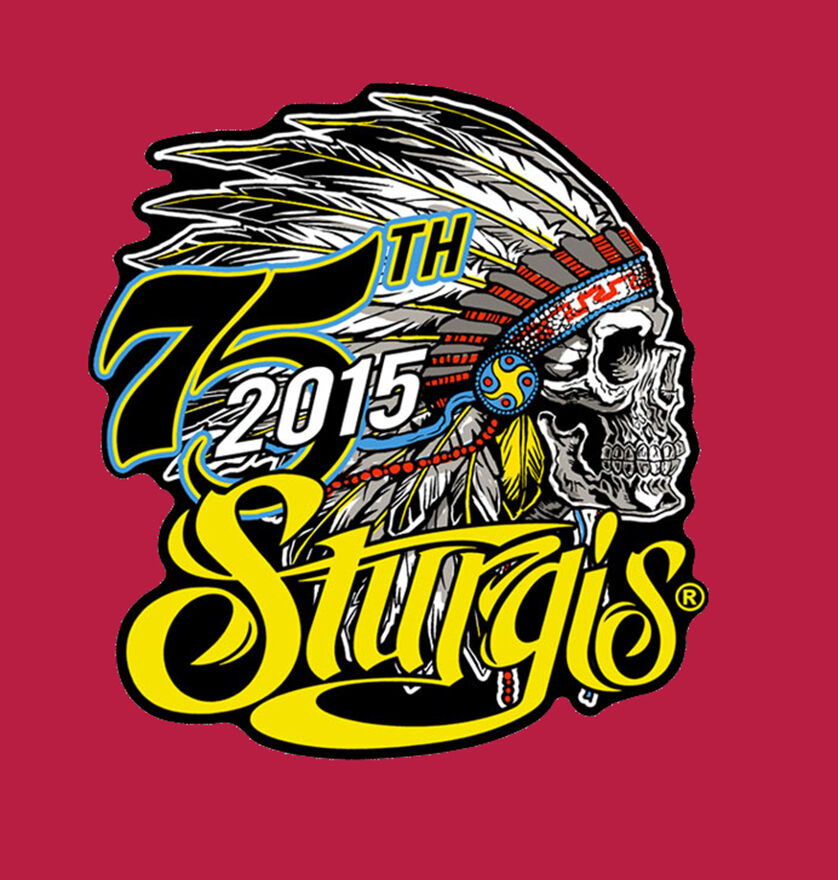2015 STURGIS RALLY 75th Anniversary Indian Profile BIKER PATCH