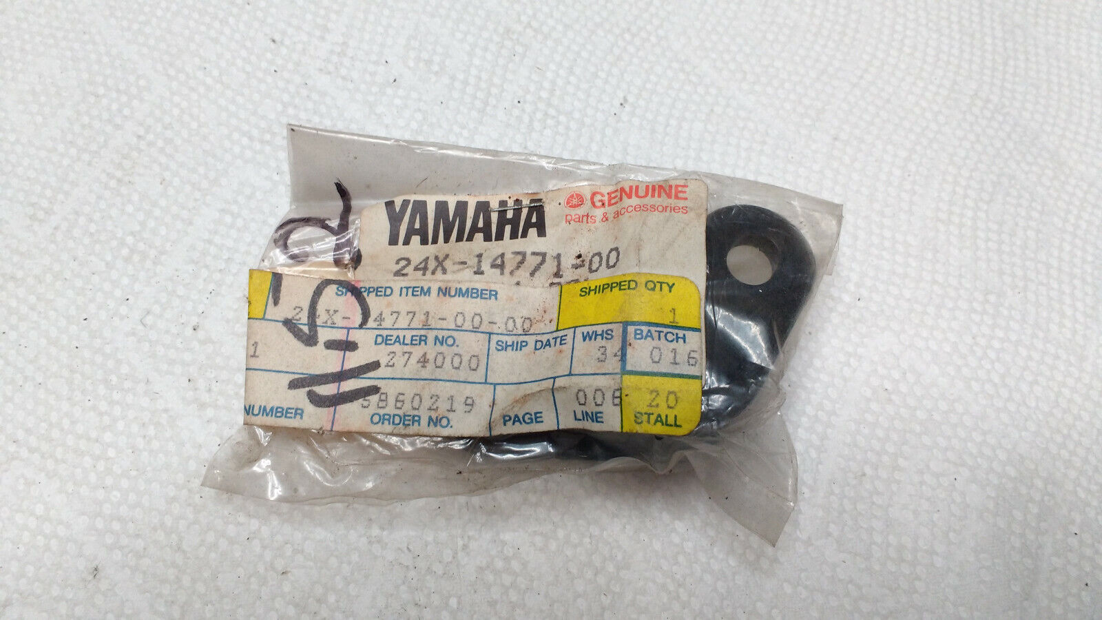 Vtg NOS Genuine Yamaha Muffler Stay 14771-00-00