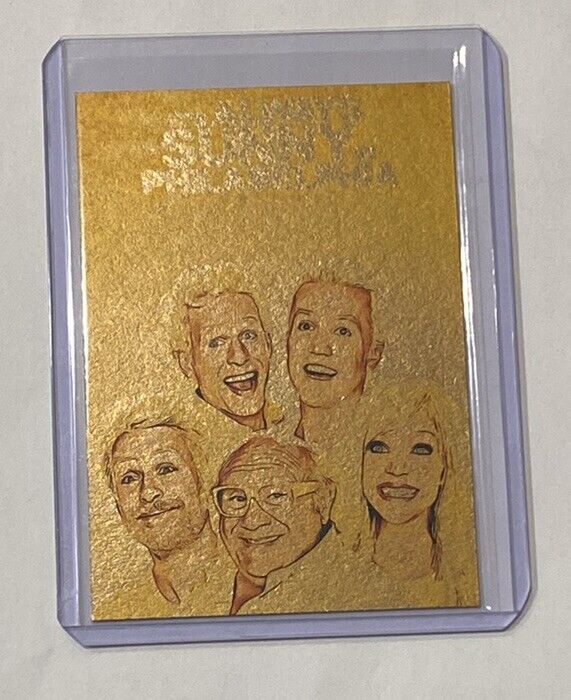 It’s Always Sunny In Philadelphia Gold Plated Artist Signed Trading Card 1/1