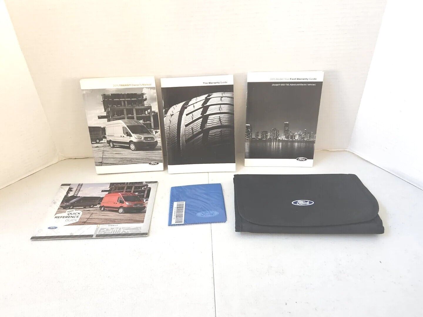 2015 FORD TRANSIT OWNERS MANUAL GUIDE BOOK SET WITH CASE OEM  