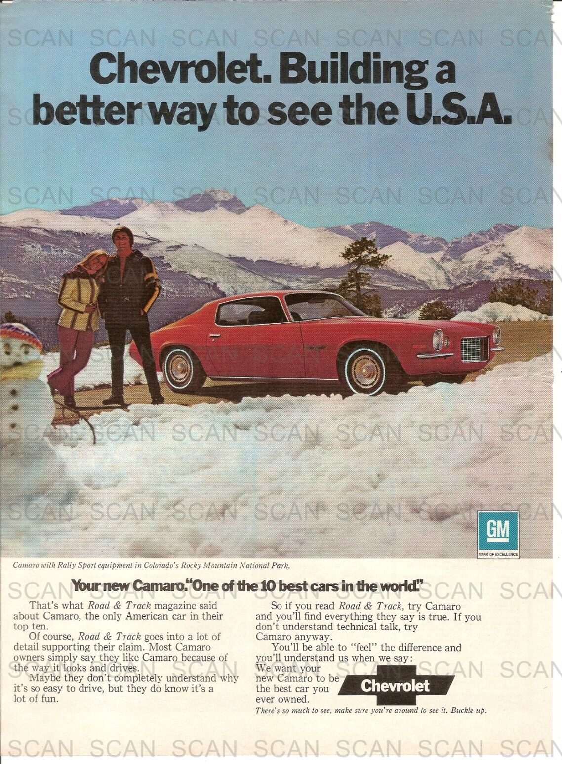 1972 Chevrolet Camaro Vintage Magazine Ad