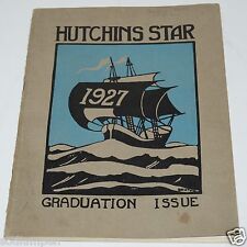 WOW Vintage 1927  Hutchins Star Intermediate School Year Book Detroit MI RARE picture