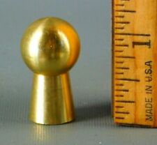  New Old Stock Small Brass Mid-Century-Modern  Ball Top Lamp Finial 1 1/8'' #N70 picture