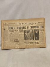 May 5, 1937 The Saratogian Newspaper “Hollywood Talks Strike” *RARE* picture