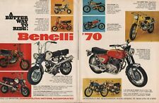 1970 Benelli Minibikes Mini-Cycles & Motorcycles - 2-Page Vintage Motorcycle Ad  picture
