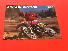 Original 1985 Honda XR250CR-XR200R  Dealer Sales Brochure picture