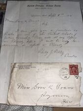 1908 Letter from Trustee Jackson Township County Indiana IN, Offers Teaching Job picture