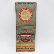 Vintage Bobtail Matchcover The Brotherhood of Railroad Trainmen Historic Caboose picture