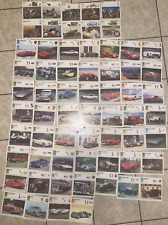 Vintage LOT Photo Spec Sheet Info Stat Card Luxury Sports Cars Bike Motorcycle picture
