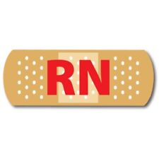 RN Band Aid Magnet Decal, 3x8 In Heavy Duty Automotive Magnet for Car Truck SUV picture