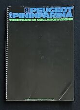 1985 Peugeot Pininfarina 30 Years Collaboration Press Kit Brochure IT/FR/EN picture