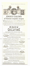 1913 KNOX GELATINE dessert cooking antique PRINT AD recipes gelatin picture