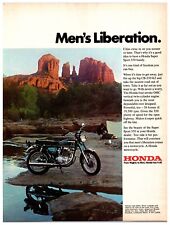 Vintage 1971 Honda CB-350 K2 Motorcycle Original Print Ad (8x11) picture