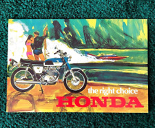 ORIG 1968 HONDA MOTORCYCLE BROCHURE CB77 305 DREAM CB-450 CL-350 TRAIL 90 SUPER picture