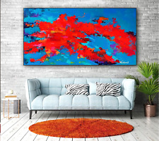 Sale Abstract Caribbean 24H X 36W X 1.5D Canvas Giclee Framed Was $595 Now $295 picture