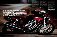 1976 Kawasaki 650 4 Four - 2-Page Vintage Motorcycle Ad picture