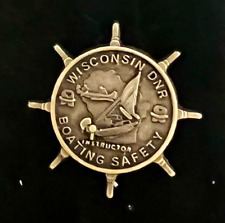 Wisconsin DNR Boating Safety Instructor Collectible Lapel Pin picture