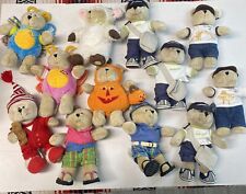 Lot of 12 Vintage Starbucks Bearista Bear Plush Dolls Collection 2007-2010 Cute picture