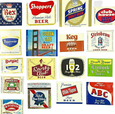 Sportz PBR ABC Rex 102 Golden Gate Einbock Keg Vintage 17 Beer Label Bundle '60s picture