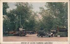 Benton Harbor,MI House of David Parking Grounds Berrien County Michigan Postcard picture