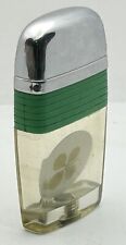 1960s Vintage Scripto VU Lighter Green Band Lucky Four 4 Leaf Clover Needs Fluid picture