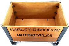 Vintage Harley Davidson Wooden Branded Storage Crate Barnett, El Paso, TX 16