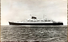 Postcard Compagnie General Transatlantique French Line Flandre Ship RPPC T102 picture