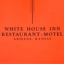 Vintage 1930s White House Inn Restaurant Motel Menu Abilene Kansas picture