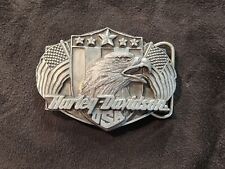 1989 VINTAGE HARLEY-DAVIDSON THE GREAT AMERICAN MACHINE BELT BUCKLE picture