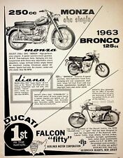 1963 Ducati Falcon Fifty Bronco Monza & More - Vintage Motorcycle Ad picture