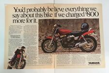 1986 Yamaha Radian Motorcycle 598cc Original Print Ad Magazine 2 Page picture