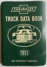1951 Chevrolet Salesman’s Truck Data Book For Salesmen picture