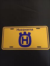Vintage Husqvarna Vanity Novelty License Plate - AHRMA Motocross MX picture