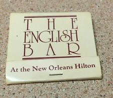 VINTAGE WINSTON'S THE ENGLISH BAR AT THE NEW ORLEANS HILTON HOTEL MATCHBOOK picture