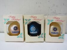 Lot Of 3 Rare 2004 YAMAHA Christmas Tree Bulbs Ornaments Decorations picture