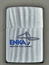 Vintage 1971 American Enka Company Advertising Chrome Zippo Lighter NEW picture