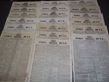 1822 JOHN BULL NEWSPAPER LOT OF 19 DIFF - PUBLISHED IN LONDON - #57-75 - NP 1504 picture